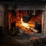 Stone Boiling Cooking With Hot Rocks in Water